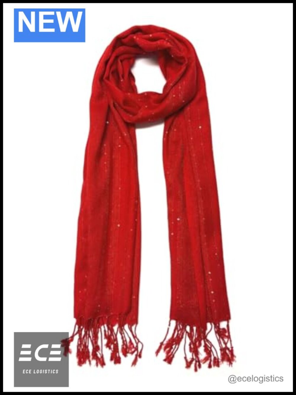 Handmade Shimmer Thread Scarf Lightweight Wrap for Women